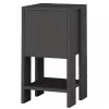 Noptiera Antracit Mobiland  EMA NIGHTSTAND - ANTHRACITE - ANTHRACITE 