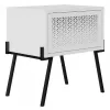 Noptiera Alb MLAND NAIVE NIGHTSTAND - WHITE 