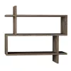 Polița Maro MLAND PARALEL BOOKCASE DARK COFFEE 