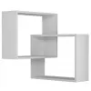 Polița Alb MLAND RING CORNER BOOKCASE - WHITE - WHITE 68 x 60 x 20