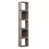 Etajera  Mocco, Antracit MLAND MULTI BOOKCASE 