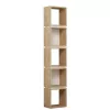 Etajera  Stejar, Alb Mobiland  MULTI BOOKCASE 