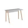 Masa de birou Alb, Mocca Mobiland  LUTON DESK - WHITE - LIGHT MOCHA 120 x 75 x 46