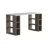 Masa de birou Mocha MLAND COLMAR WORKING TABLE - WHITE - LIGHT MOCHA 