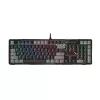 Gaming keyboard  Bloody B808N, MECHANICAL, OPTICAL BLUE SW, SPILL RESISTANT, BACKLIT, BLACK/GREY 