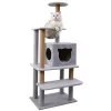 Когтеточки для кошек Gri, 140 x 60 x 40  Cat Tree 015 Grey 