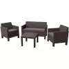 Set mobila de gradina Maro KETER Orlando Set Brown (228017) 