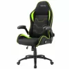 Игровое геймерское кресло Textil Xenos Neron Black-Green Gazlift, 150 kg, 180 cm