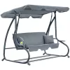 Leagăn de grădină Metal, Gri FunFit Relax Plus Gray (1604) 172 x 230 x 127