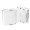 Router wireless  ASUS Whole-Home Mesh Dual Band Wi-Fi 6 System ASUS, "ZenWiFi XD6 (2-pack)", 5400Mbps, OFDMA, Gbit Ports 