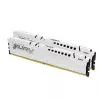Модуль памяти  KINGSTON 32GB (Kit of 2*16GB) DDR5-6000 FURY® Beast DDR5 White RGB EXPO, PC48000, CL36, 2Rx8, 1.35V, Auto-overclocking, Asymmetric WHITE Large heat spreader, Dynamic RGB effects featuring HyperX Infrared Sync technology, AMD® EXPO v1.0 and Intel® Ex 