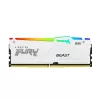 RAM  KINGSTON 16GB DDR5-5200 FURY® Beast DDR5 White RGB EXPO , PC41600, CL36, 1.25V, 1Rx8, Auto-overclocking, Asymmetric WHITE Large heat spreader, Dynamic RGB effects featuring HyperX Infrared Sync technology, AMD® EXPO v1.0 and Intel® Extreme Memory Pr 