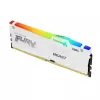 Модуль памяти  KINGSTON 16GB DDR5-5600 FURY® Beast DDR5 White RGB EXPO , PC44800, CL36, 1.25V, 1Rx8, Auto-overclocking, Asymmetric WHITE Large heat spreader, Dynamic RGB effects featuring HyperX Infrared Sync technology, AMD® EXPO v1.0 and Intel® Extreme Memory Pr 