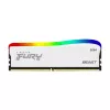 RAM  KINGSTON 16GB DDR4-3200 FURY® Beast DDR4 White RGB Special Edition, PC25600, CL16, 1.35V, Auto-overclocking, Asymmetric WHITE heat spreader, Dynamic RGB effects featuring Kingston FURY Infrared Sync technology, Intel XMP Ready (Extreme Memory Profil 