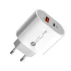 Incarcator  HELMET WALL CHARGER USB/TYPE-C PD, QC3.0 20W, WHITE 