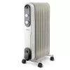 Radiator cu ulei 2000 W, Termostat reglabil, Alb Aurora AU052 