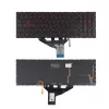 Tastatura  OEM GENUINE HP OMEN 15-DC 15T-DC 15-DH 15T-DH w/Backlit w/o frame "ENTER"-small ENG/RU RED Original 