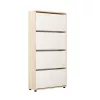 Тумба для обуви  MOBILDOR LUX LEO 80 4 uși Sonoma/White 