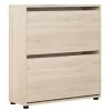 Tumba pentru incaltaminte  MOBILDOR LUX LEO Slim 50 2 uși 86x50x16 Sonoma 