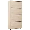 Тумба для обуви  MOBILDOR LUX LEO Slim 50 4 uși 164x50x16 Sonoma 