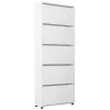 Тумба для обуви  MOBILDOR LUX LEO Slim 50 5 uși 203x50x16 Alb 