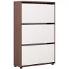 Тумба для обуви  MOBILDOR LUX LEO Slim 90 3 uși 125x90x16 Wenge, White 