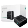 Блок питания ПК  DEEPCOOL POWER SUPPLY ATX 550W PF550, 80+, ACTIVE PFC, BLACK FLAT CABLES, 120 MM SILENT FAN 