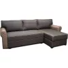 Canapea de colt Gri, Bej Mobilier
 "Victoria Clasic" Lux 19+Haiti 04 PIK 1 255x155x76