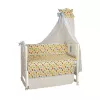 Lenjerie de pat 120x60 Mobilier
 POLINI KIDS DOGS 7 UNITĂȚI, TURCOAZ 