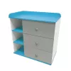 Comoda Gri, Albastru Mobilier
 Polini Kids Sky 5085 90x50x90