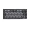 Tastatura fara fir  LOGITECH MX Mechanical Mini, Clicky SW, US Layout, 2.4/BT, Graphite 