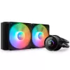 Cooler universal  NZXT AIO Liquid Cooling Kraken 240 RGB Black  33.8dB, 78CFM, 2x120mm, 500-1800RPM, LCD 1.54", CAM