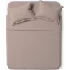 Lenjerie de pat 2 persoane Euro, Bumbac, Satin, Cappucino Askona Home 