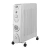 Radiator cu ulei 2500 W, Alb Noveen OH1301 + Turbo fan 400W 