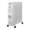 Radiator cu ulei 2500 W, Alb Noveen OH1301 + TURBO FAN 400W 