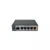 Router  MikroTik hEX S (RB760iGS) Dual core 880 Mhz CPU, 256MB RAM, 5xGbit LAN, 1xSFP port, PoE-in, 1x PoE-out port, RouterOS L4, USB, microSD