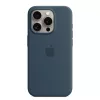 Husa  APPLE iPhone 15 Silicone  Case with MagSafe - Storm Blue