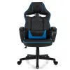 Fotoliu Gaming Piele artificiala Sense7 Knight Fabric Black and Blue Gazlift, 120 kg, 180 cm