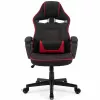 Fotoliu Gaming Piele artificiala Sense7 Knight Fabric Black and Red Gazlift, 120 kg, 180 cm