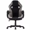 Fotoliu Gaming Textil Sense7 PRISM FABRIC BLACK AND GRAY Gazlift, 120 kg, 180 cm