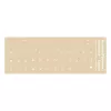 Abtibilduri pentru tastatura  HELMET RU Layout,Transparent WaterProof Stickers for PC, Laptop 