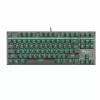 Игровая клавиатура  Genesis Thor 300 TKL, US Layout, Green Backlight, Blue Outemu Switch 