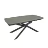 Masa Gri inchis, Negru DP Lea Dark Grey 180/220/260x90x76