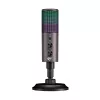 Microfon  Havit GK61 Cardioid, 100Hz-18kHz, -33±2dB, Touch mute key, 1.8m. RGB, USB, Black/Ochre