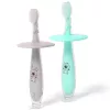 Periuta de masaj pentru gingii si primii dinti  BabyOno 0552/01 cu inel de protectie 12+ 