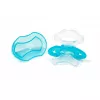 Inel gingival  BabyOno 1008/01 Suzeta-inele dentitie din silicon albastru  
