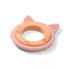 Inel gingival  BabyOno 1076/02 lemn-silicon KITTEN 