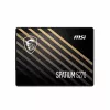 SSD  MSI 2.5" 960GB Spatium S270 SATAIII, Sequential Reads: 500 MB/s, Sequential Writes: 450 MB/s, Random Read/Write: 55K IOPS / 80K IOPS, 7mm, TBW: 500TB, MTBF: 2mln hours, Controller PHISON S11, LDPC, Over-Provision, 3D NAND TLC