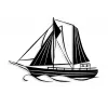 Decor  MLAND Metal wall art no:30 sail 