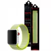 Bratara pentru ceas  AccExpert Apple Watch Nylon Loop Strap 42/44/45mm Neon Green 